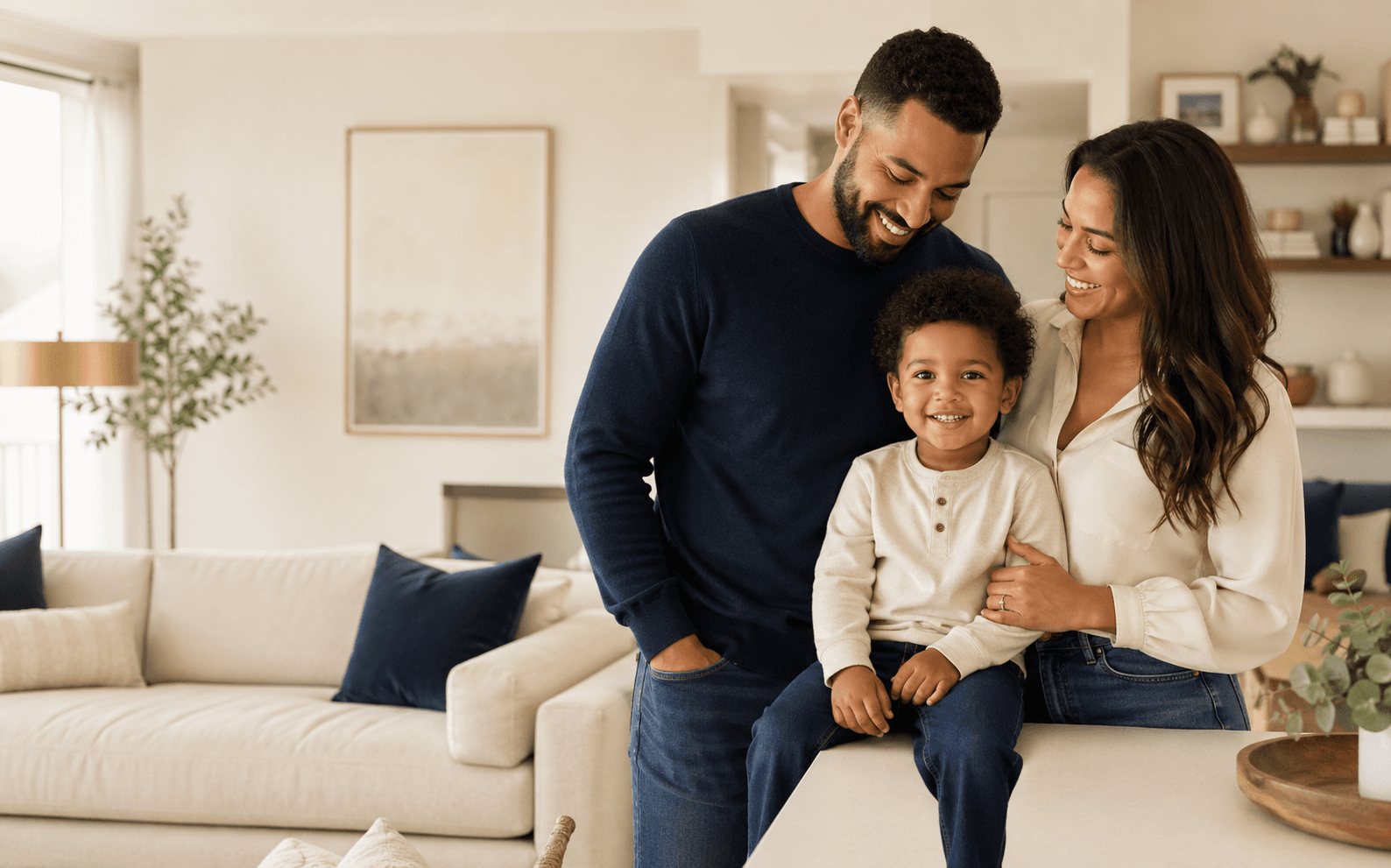 Happy family protected by VeraLife insurance